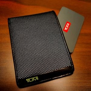 Tumi Delta SLG Double Billfold (Black/Yellow)